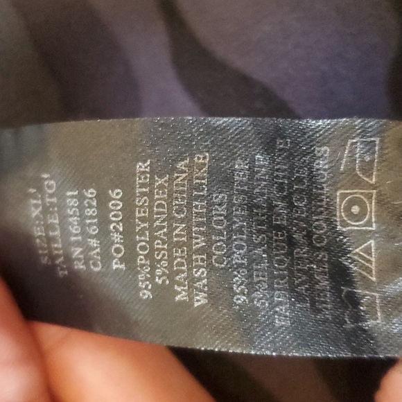 Cozy lined thermals w super soft and fuzzy lining black and gray camo - Picture 6 of 9